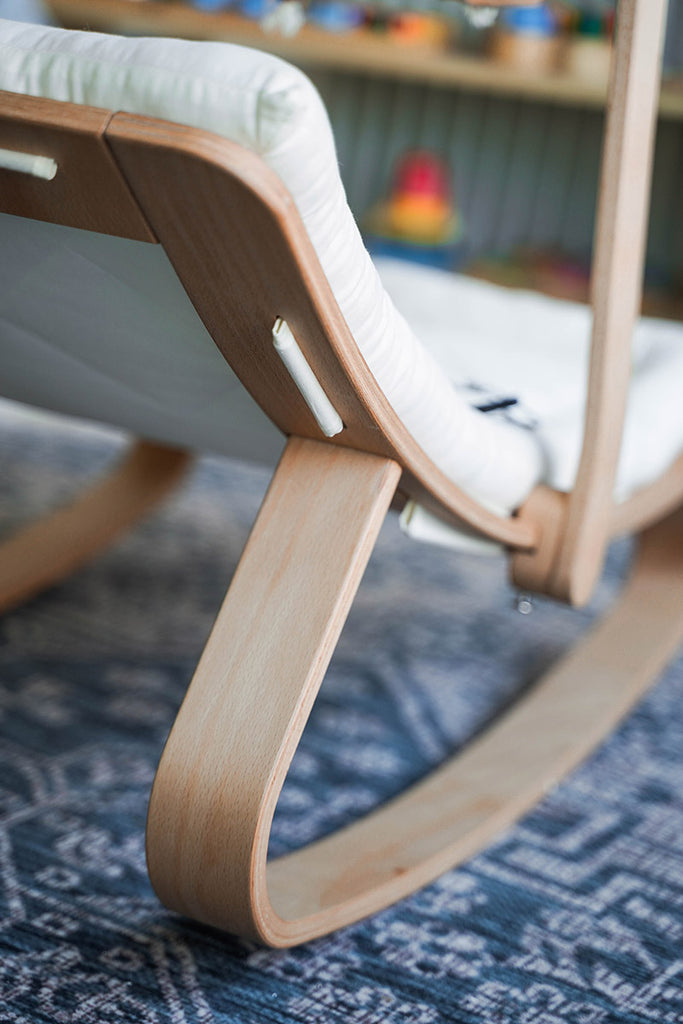 Buy | Montessori Wooden Baby Rocker With Gym – Miimi Marraal