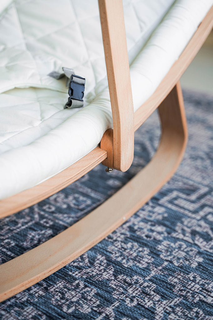 Buy | Montessori Wooden Baby Rocker With Gym – Miimi Marraal